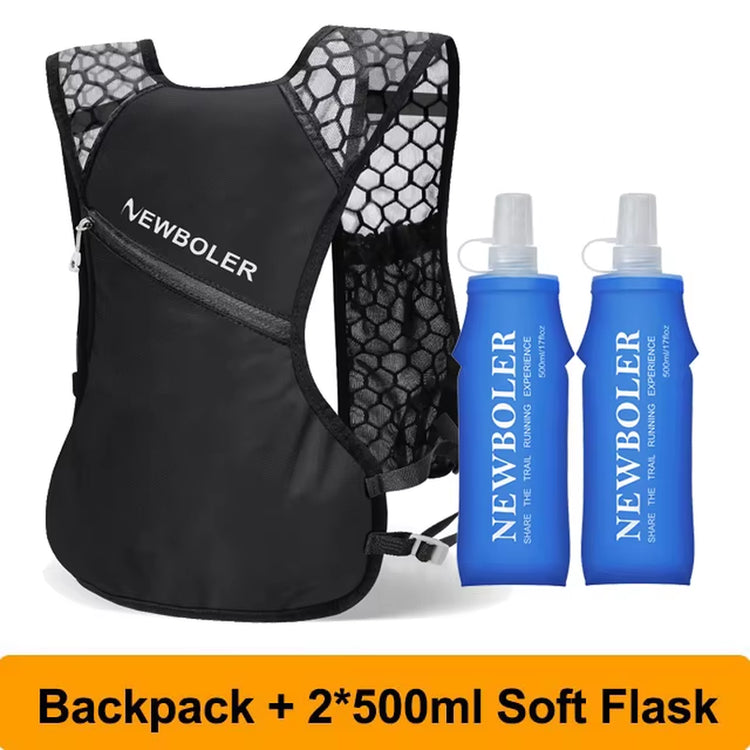 Outdoor Trail Running Backpack Ultralight Women Men Running Race Hydration Vest Running Bag for Marathon Hiking