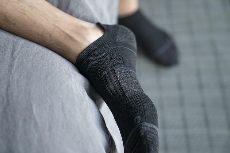 Basic Low Cut Socks 3-Pack for Men & Women – Quad-Ply Arch Support, Cushioned Compression Fit, Breathable Odor-Resistant