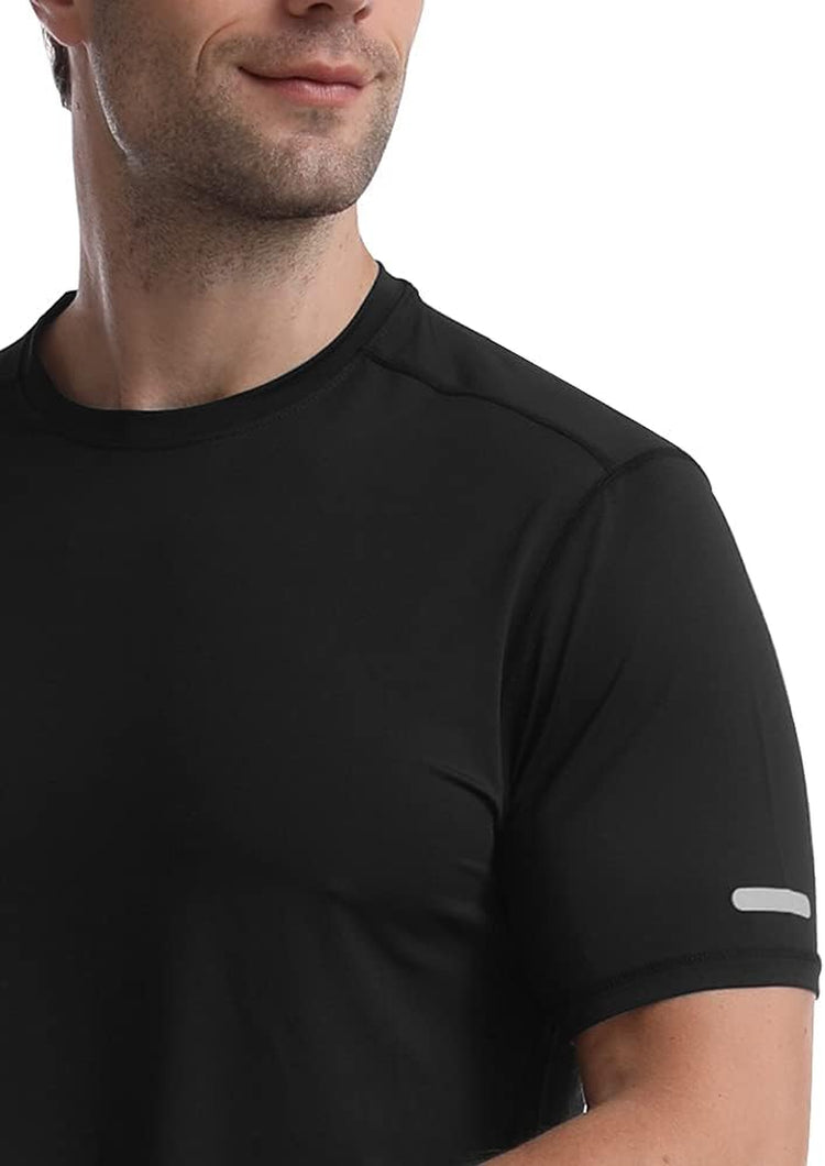 Athletic Shirts for Men Short Sleeve Quick Dry Workout Running Gym Sport Exercise Tee Moisture Wicking