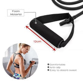 Resistance Band with Handles Yoga Drawstring Elastic Fitness Workout Tube Band Workout Strength Training