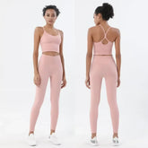 Sportswear Woman Gym Sports Bra and Leggings Woman 2 Piece Set Outifit Naked Feeling Female Fitness Clothing Women&