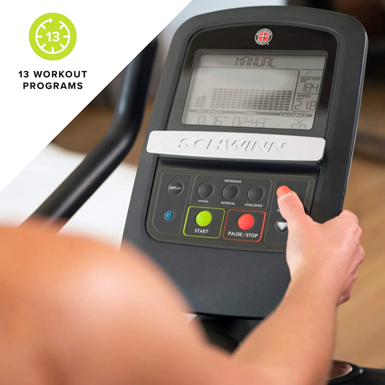 Fitness 130 Upright Stationary Cardio Home Workout Cycling Exercise Bike