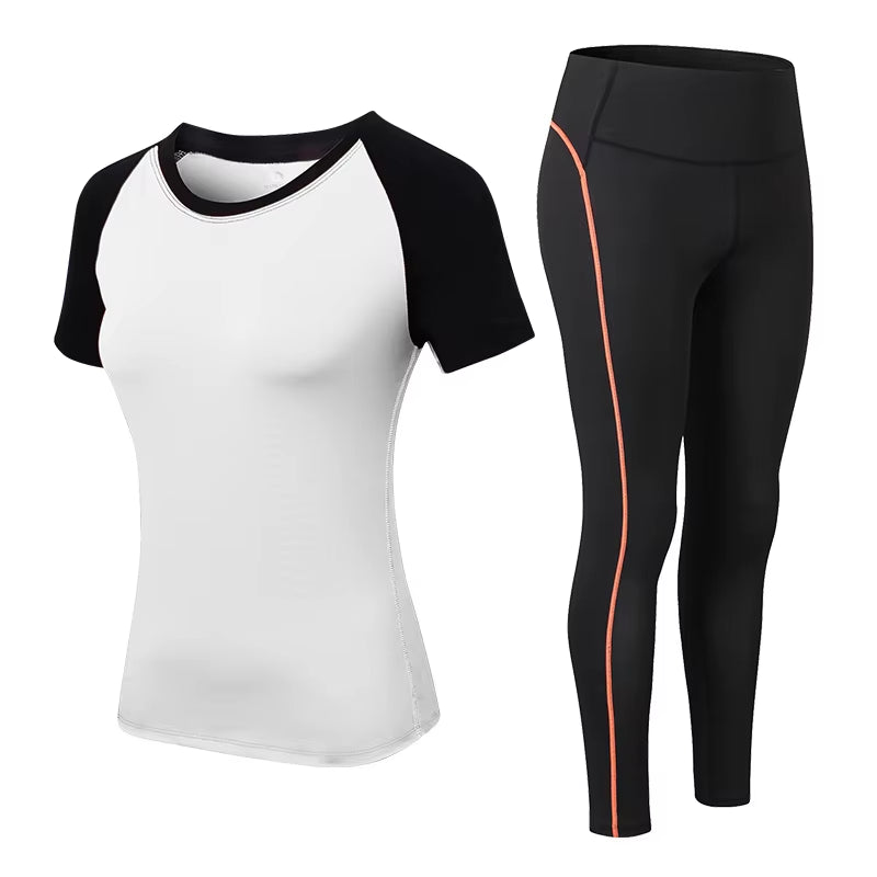 2023 Sports Woman Sportswear Yoga Set Tracksuit for Women Leggings+Gym Top Fitness Gym Suits Sport Clothing