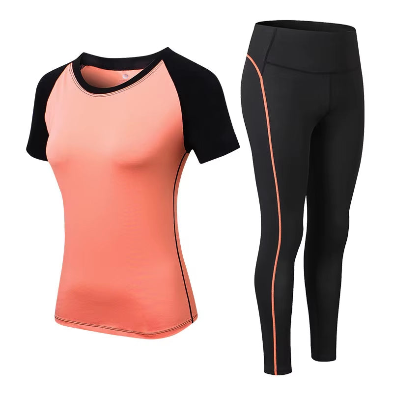 2023 Sports Woman Sportswear Yoga Set Tracksuit for Women Leggings+Gym Top Fitness Gym Suits Sport Clothing