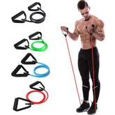 Resistance Band with Handles Yoga Drawstring Elastic Fitness Workout Tube Band Workout Strength Training