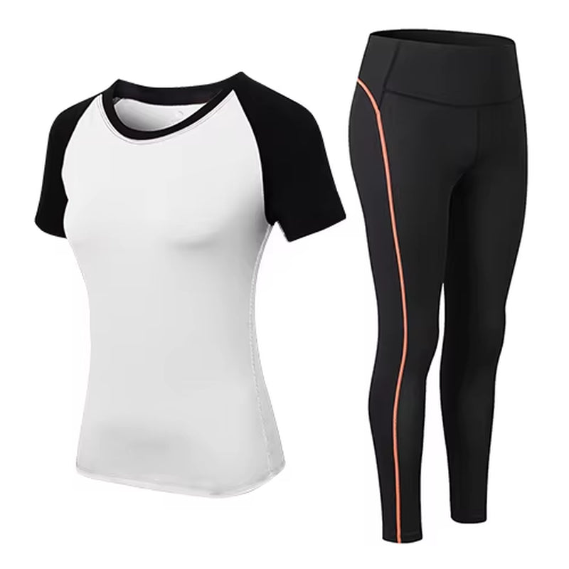 2023 Sports Woman Sportswear Yoga Set Tracksuit for Women Leggings+Gym Top Fitness Gym Suits Sport Clothing