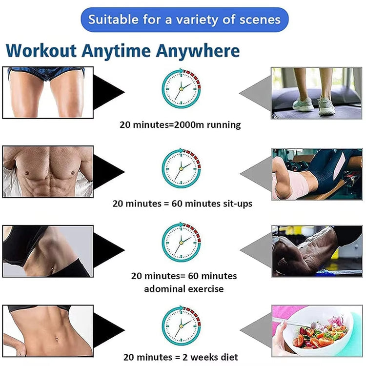 Intelligent EMS Abdominal Fitness Equipment Fitness Belt Abdominal Training Equipment Massage Easy Exercise for the Whole Body