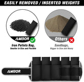 YYOJ  Ankle Weights, Adjustable Leg Weights Straps for Exercise, Wrist Weight Set for Women and Men