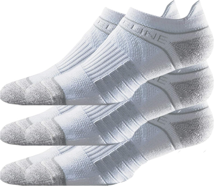 Basic Low Cut Socks 3-Pack for Men & Women – Quad-Ply Arch Support, Cushioned Compression Fit, Breathable Odor-Resistant