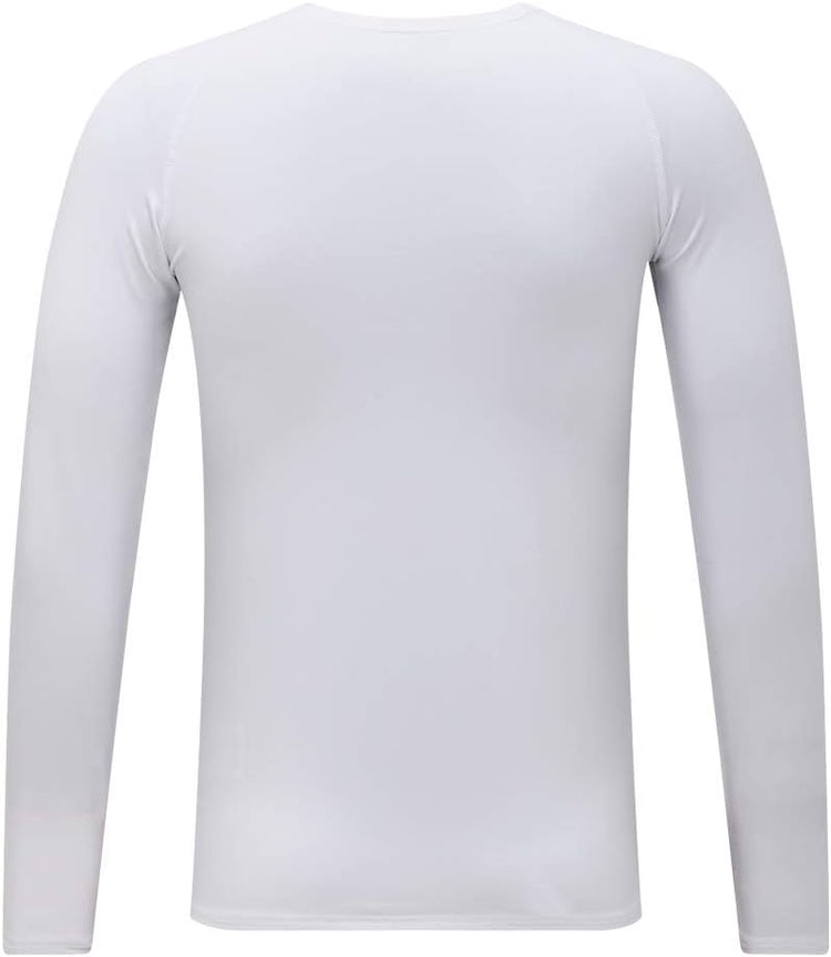 Youth Boys Compression Thermal Shirt Long Sleeve Fleece Baselayer Soccer Baseball Undershirt