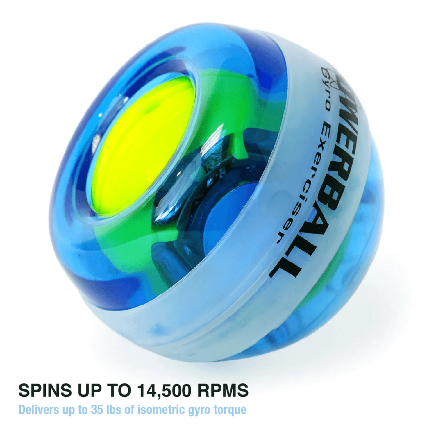 DFX Powerball Blue Gyro Exerciser with Powerdock